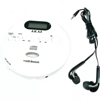AKAI ACDP-100 Portable CD Player with FM Radio and Anti-Skip Protection