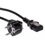 Akyga AK-PC-06A Power Cable 3m CEE 7/7 to IEC C13 Black