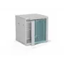 ALANTEC 19 inch Wall-Mounted Cabinet 12U 600x600mm, Double-Section, Single Glass Door, Full Removable Side Panels with Lock, 4 Mounting Rails, Grey, Flat Pack