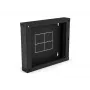 ALANTEC Rear Section 100 mm Hinged/Tiltable for Two-Section Cabinets SW-6U-600-450-01-C, Black