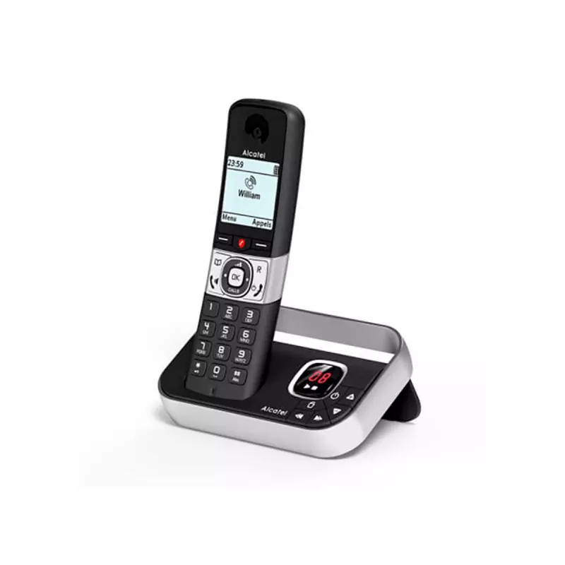 ALCATEL 8517110010 Cordless DECT Phone System with 2 Handsets, 1.5 inch Amber Display and Phonebook