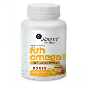 Aliness Fish Omega 3 FORTE Triglycerides 500/250mg 60 Capsules