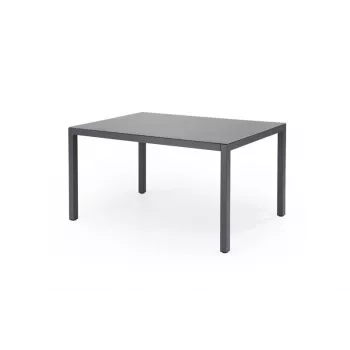 Allibert Outdoor HOVER Garden Table, Anthracite, Rectangular, Seats 6, UV & Weather Resistant, Tool-Free Assembly