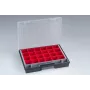 Allit EuroPlus Flex 37-25 Small Parts Organizer with 18 Removable Inserts, Black 56652