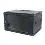 ALLNET 19 inch Wall Mount Enclosure 15U 1-Piece 600mm Depth Black Flat Pack SMA Series