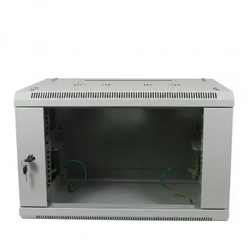 ALLNET 19 inch Wall Mount Enclosure 6U 600x600mm Light Grey Flat Pack SMA Series