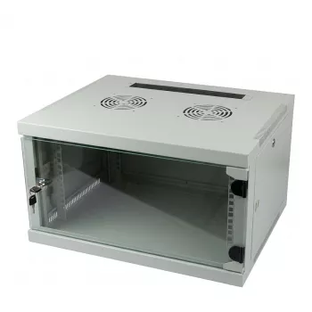 ALLNET 19 inch Wall-Mount Network Cabinet 4U 1-Piece 594x541mm Light Grey SMQ Series
