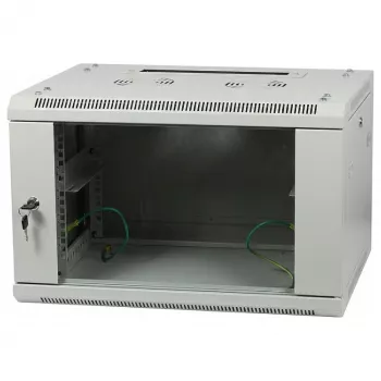 ALLNET 19 inch Wall-Mounted Enclosure 15U 1-Piece Depth 600mm Light Grey Flat Pack SMA Series