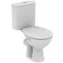 Alpha Close Coupled Toilet with Dual Flush Cistern, White, 370x640x765 mm