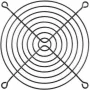 Alphacool 120mm Fan Grill Black (10337)