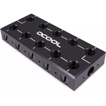 Alphacool 13024 HF Compression Fitting G1/4 to 13/10mm (3/8“ID x 1/2”OD) Soft Tube - Deep Black