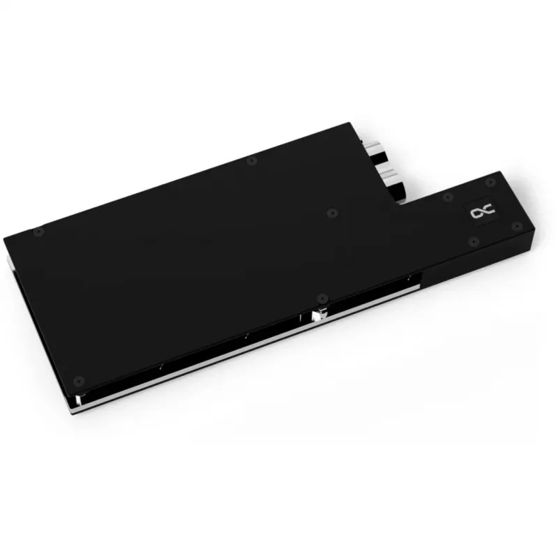 Alphacool 13725 CPU Water Block with Backplate - Nickel-Plated Copper, Acrylic Top, G1/4 inch, Intel LGA 115x/1200/1700/2011/2066, AMD AM4