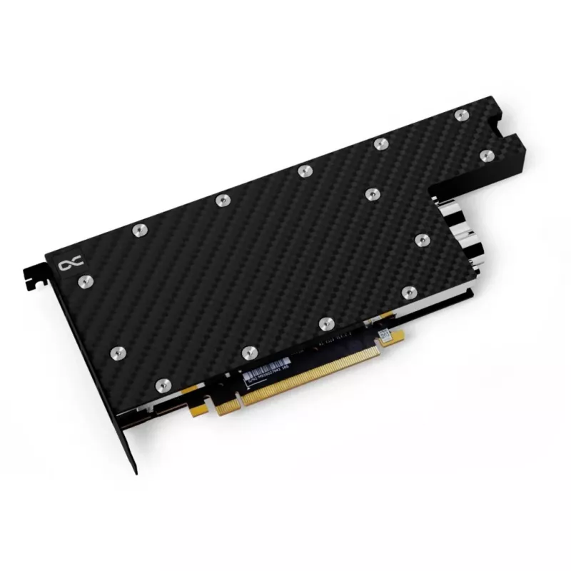 Alphacool 13725 CPU Water Block with Backplate - Nickel-Plated Copper, Acrylic Top, G1/4 inch, Intel LGA 115x/1200/1700/2011/2066, AMD AM4