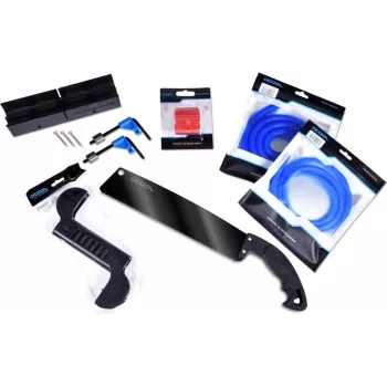 Alphacool 29144 Hard Tube Bending Kit for Custom Water Cooling – 12/13/16mm Mandrels, Silicone Inserts, Cutter, Chamfer Tool, Measuring Tape, Storage Case