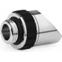 Alphacool Apex Grip 45° Rotatable Adapter G1/4 Male to Female - Chrome 14890
