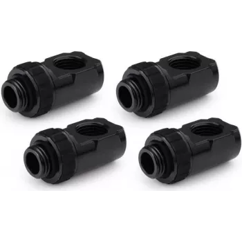 Alphacool Apex Grip 90° Rotary Adapter G1/4 Male to Female, Black, 4-Pack 14932