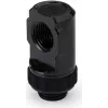 Alphacool Apex Grip 90° Rotatable Adapter G1/4 Male to Female - Deep Black 14807