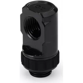 Alphacool Apex Grip 90° Rotatable Adapter G1/4 Male to Female - Deep Black 14807
