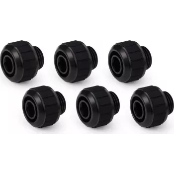 Alphacool Apex Grip Compression Fitting 13/10mm G1/4 Black Set of 6 (14920)