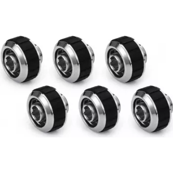Alphacool Apex Grip Compression Fitting 16/10mm G1/4 Chrome - 6 Pack 14924