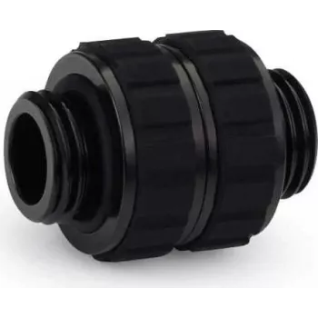Alphacool Apex Grip Double Nipple Adapter G1/4 Male to Male Rotatable Black 14809