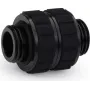 Alphacool Apex Grip Double Nipple Adapter G1/4 Male to Male Rotatable Black 14809