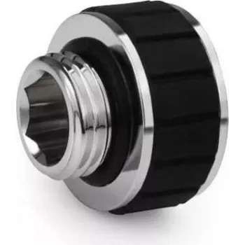 Alphacool Apex Grip Extension Fitting 10mm Male to Female G1/4 inch Chrome (14896)