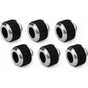 Alphacool Apex Grip HardTube Compression Fitting 13mm G1/4 Chrome - 6 Pack 14927