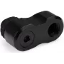 Alphacool Apex Grip Offset Adapter 27mm Dual 90° G1/4 Male to Female Swivel Black 14814