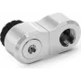 Alphacool Apex Grip Offset Adapter 27mm Dual 90° Male to Female G1/4 Rotatable Chrome (14894)