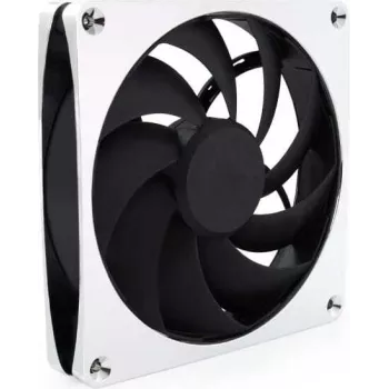 Alphacool Apex Stealth Metal Fan 2500 RPM Chrome 140x140x25mm PWM