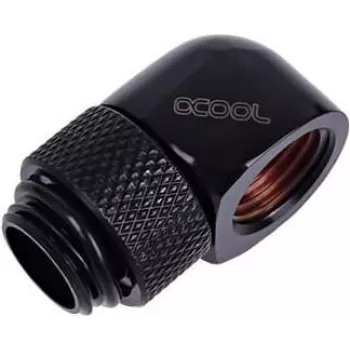 Alphacool Eiszapfen G1/4 inch Stop Plug Deep Black - Brass Blanking Plug with EPDM O-Ring (17217)