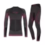 Alpinus Tactical Mora Girls' Thermoactive Underwear Set Graphite-Pink 136-152