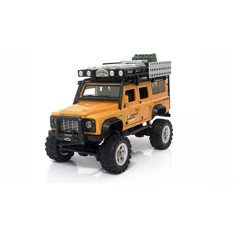 AMEWI D90X28 Metal Scale Crawler 4WD RC Car 1:28 Yellow