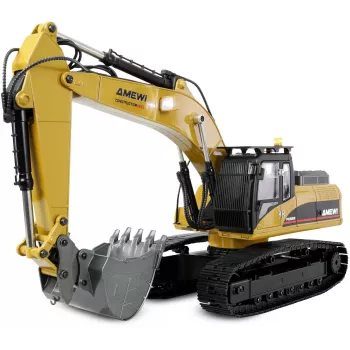 Amewi G705E Metal Excavator 1:14 RTR Yellow 14+