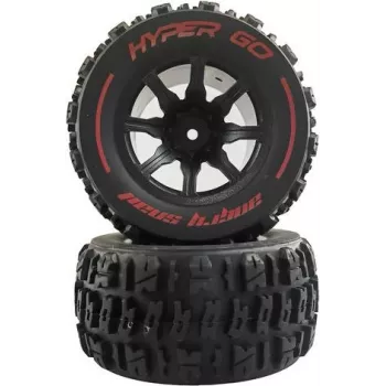 AMEWI Hyper Go 1:14 Truggy Complete Wheel Set (2 pcs, Black) 012-14300E1