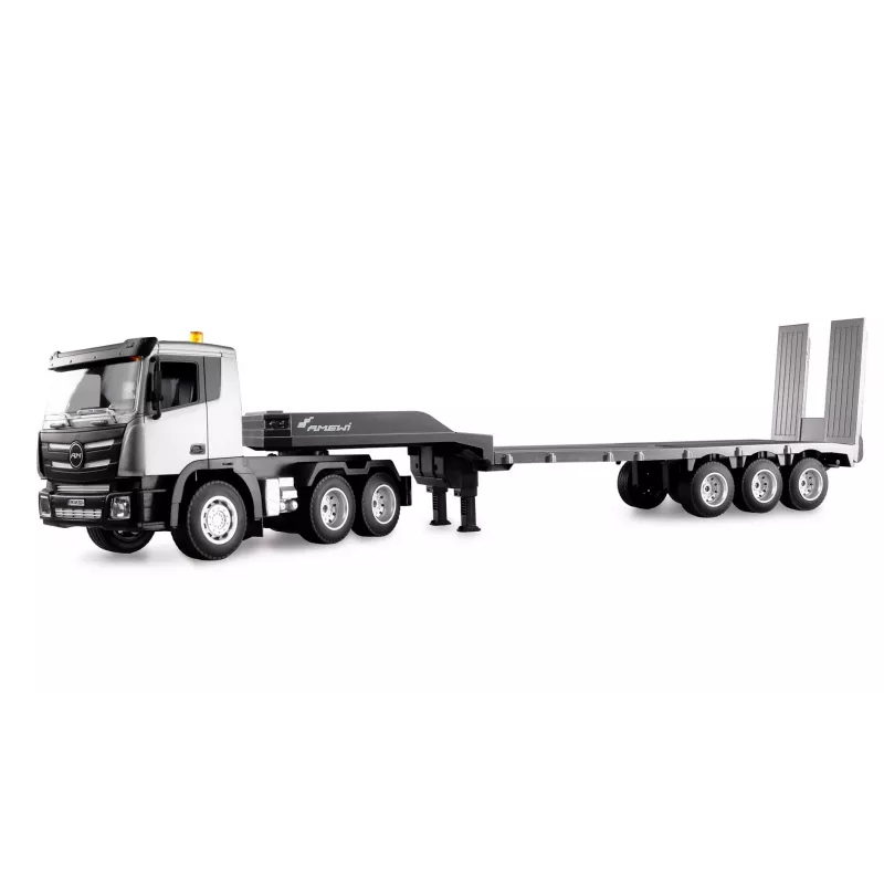 AMEWI RC Construction Site Tractor with Lowboy Trailer 1:24 RTR