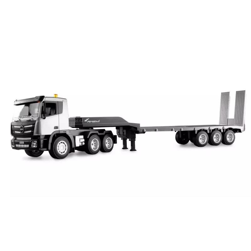 AMEWI RC Construction Site Tractor with Lowboy Trailer 1:24 RTR