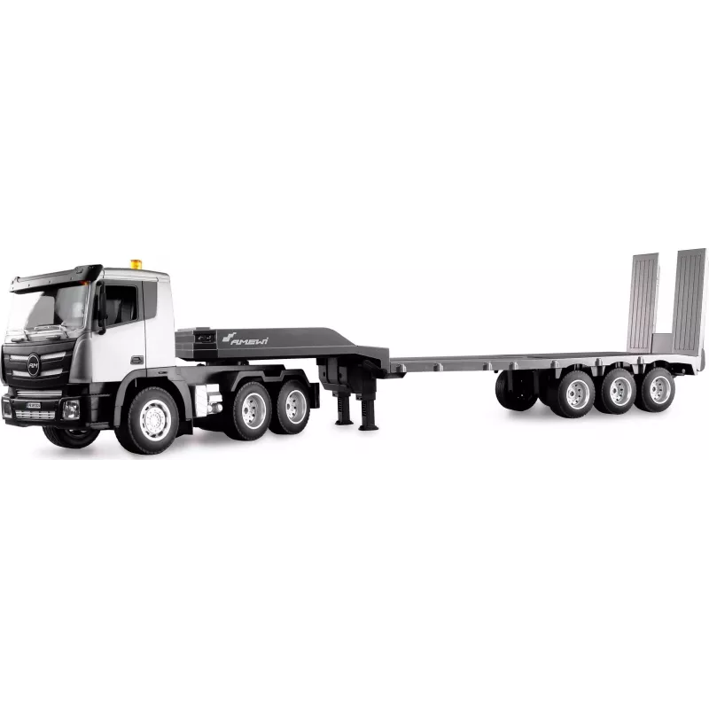 AMEWI RC Construction Site Tractor with Lowboy Trailer 1:24 RTR