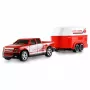 AMEWI RC Pickup Die Cast with Horse Trailer 1:64 RTR Red (22681)