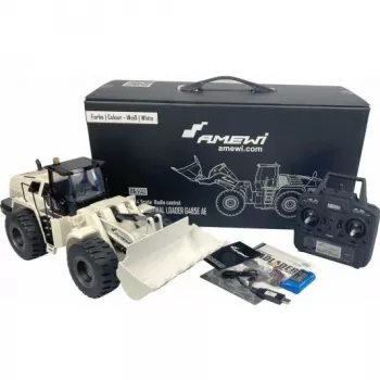Amewi RC Wheel Loader G485AE White 1:14 10-Channel 4WD Li-Ion Ready-to-Run