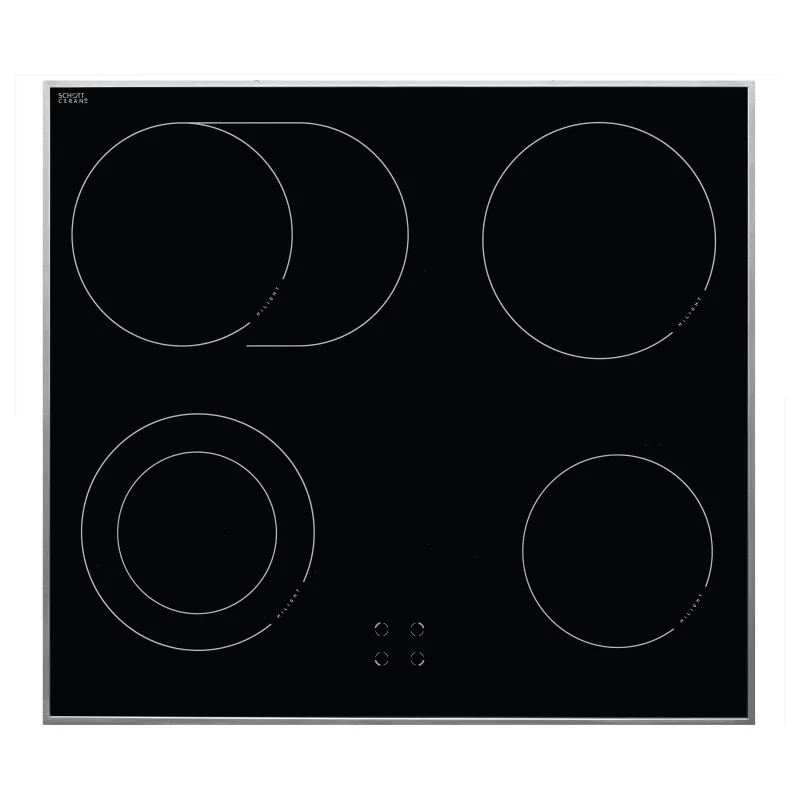 Amica EHC12713E Built-in Oven Set with Ceramic Hob, 65 Litre, 8 Functions, Energy Class A, Stainless Steel