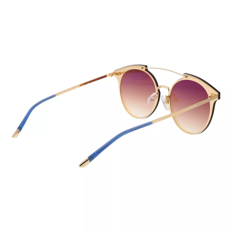 ANA HICKMANN HI3060-6804G Women's Oversized Square Sunglasses Gold Frame Brown Gradient Lens 68/13/145 mm