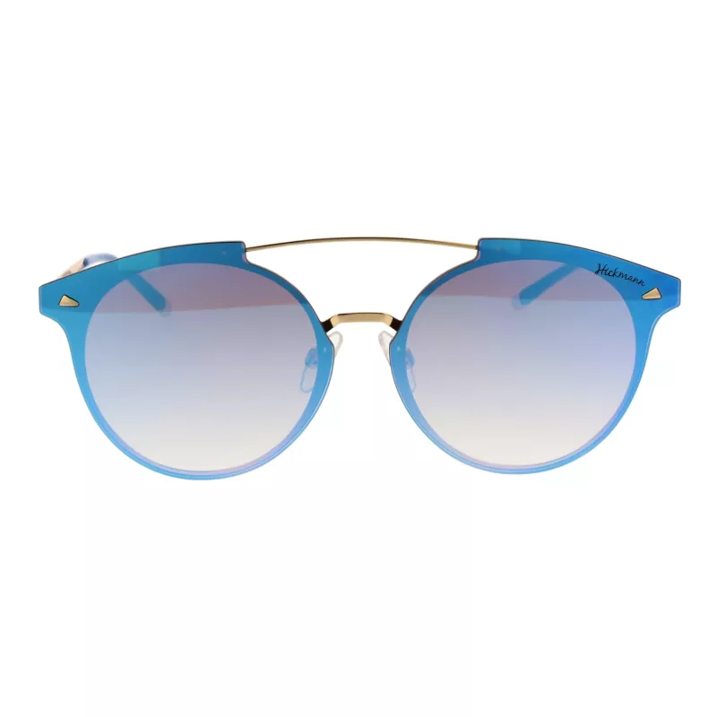 ANA HICKMANN HI3060-6804G Women's Oversized Square Sunglasses Gold Frame Brown Gradient Lens 68/13/145 mm