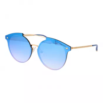 ANA HICKMANN HI3060-6804G Women's Oversized Square Sunglasses Gold Frame Brown Gradient Lens 68/13/145 mm