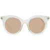ANA HICKMANN HI9063-49T02 Women's Butterfly Sunglasses Brown Havana Acetate Frame Brown Gradient Lens 49/21/145 mm