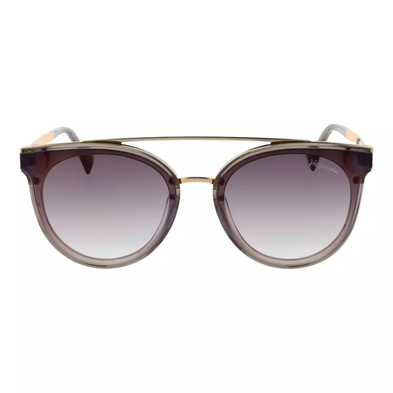 ANA HICKMANN HI9080-62T03 Women's Butterfly Sunglasses Brown Tortoise Acetate Frame Brown Gradient Lens 62mm