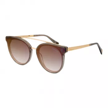 ANA HICKMANN HI9080-62T03 Women's Butterfly Sunglasses Brown Tortoise Acetate Frame Brown Gradient Lens 62mm