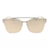 ANA HICKMANN HI9081-66T03 Women's Butterfly Sunglasses Gold Frame Brown Gradient Lens 66mm