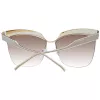 ANA HICKMANN Women's Butterfly Cat Eye Sunglasses AH3179-6204A Havana Tortoise Gradient Brown 62mm
